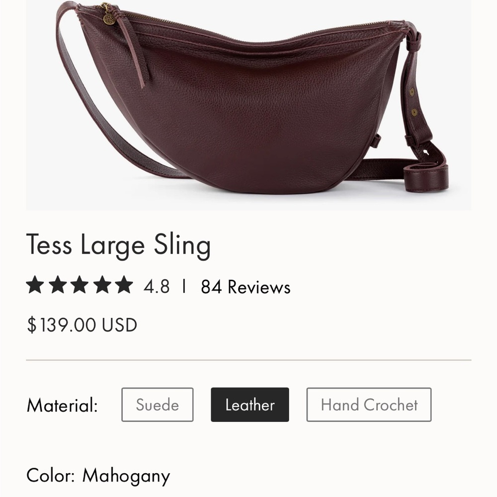 The Sak Tess Sling (LARGE) Purse Crossbody Bag NWOT — please read